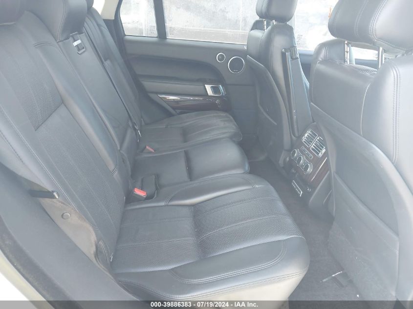 2016 Land Rover Range Rover 3.0L V6 Supercharged Hse VIN: SALGS2VF5GA257802 Lot: 39886383