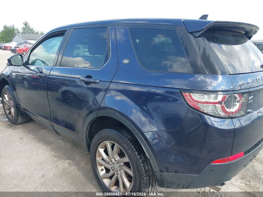 2016 Land Rover Discovery Sport Hse VIN: SALCR2BG9GH588526 Lot: 39886421