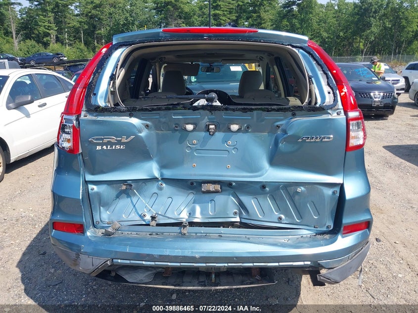 2015 Honda Cr-V Ex VIN: 2HKRM4H55FH612726 Lot: 39886465