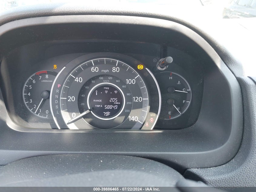 2015 Honda Cr-V Ex VIN: 2HKRM4H55FH612726 Lot: 39886465