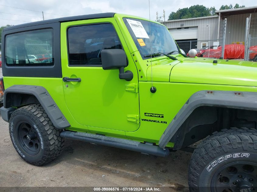 2012 Jeep Wrangler Sport VIN: 1C4AJWAG6CL285662 Lot: 39886576