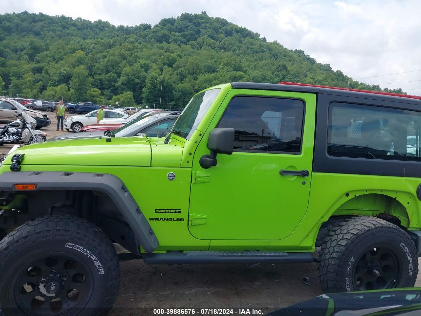 2012 Jeep Wrangler Sport VIN: 1C4AJWAG6CL285662 Lot: 39886576