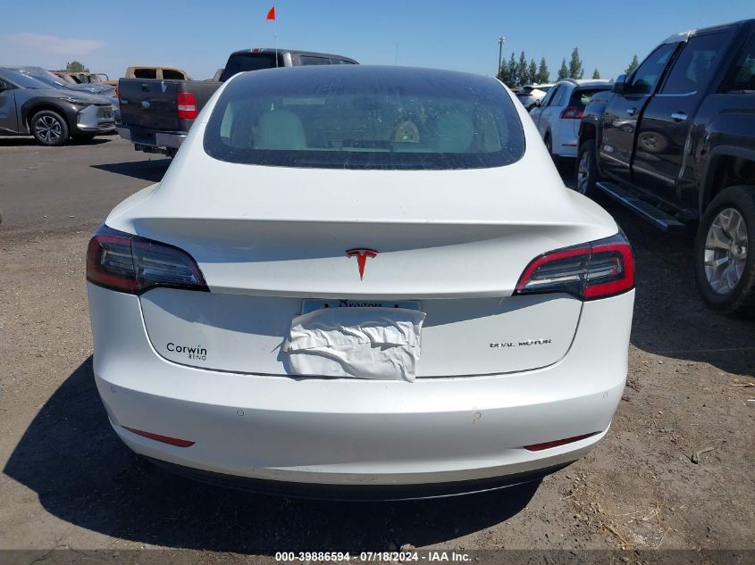 2019 Tesla Model 3 Long Range/Performance VIN: 5YJ3E1EB1KF195559 Lot: 39886594