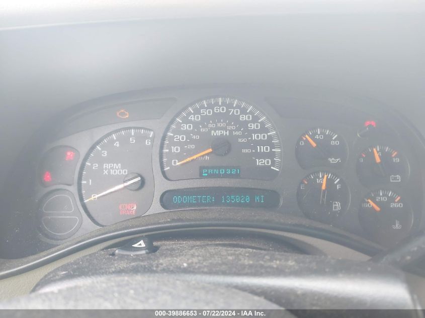 2003 GMC Sierra 1500 Slt VIN: 2GTEK19T131255459 Lot: 39886653