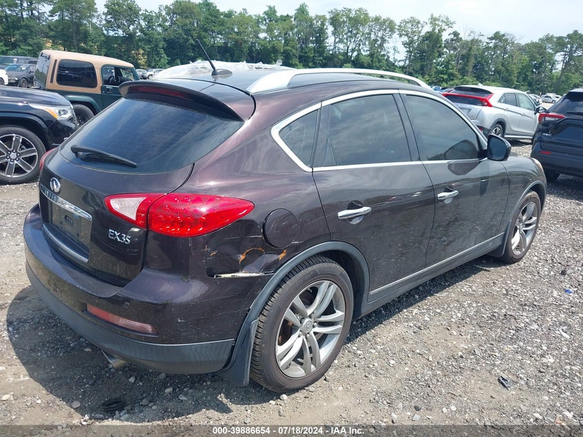 2010 Infiniti Ex35 Journey VIN: JN1AJ0HR3AM754012 Lot: 39886654