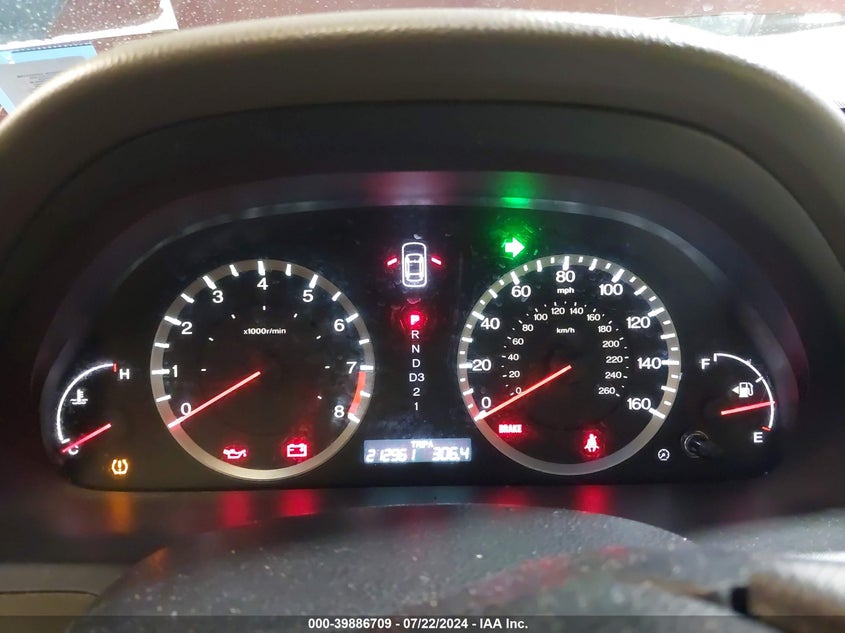 2009 Honda Accord 2.4 Ex-L VIN: 1HGCP26809A052304 Lot: 39886709