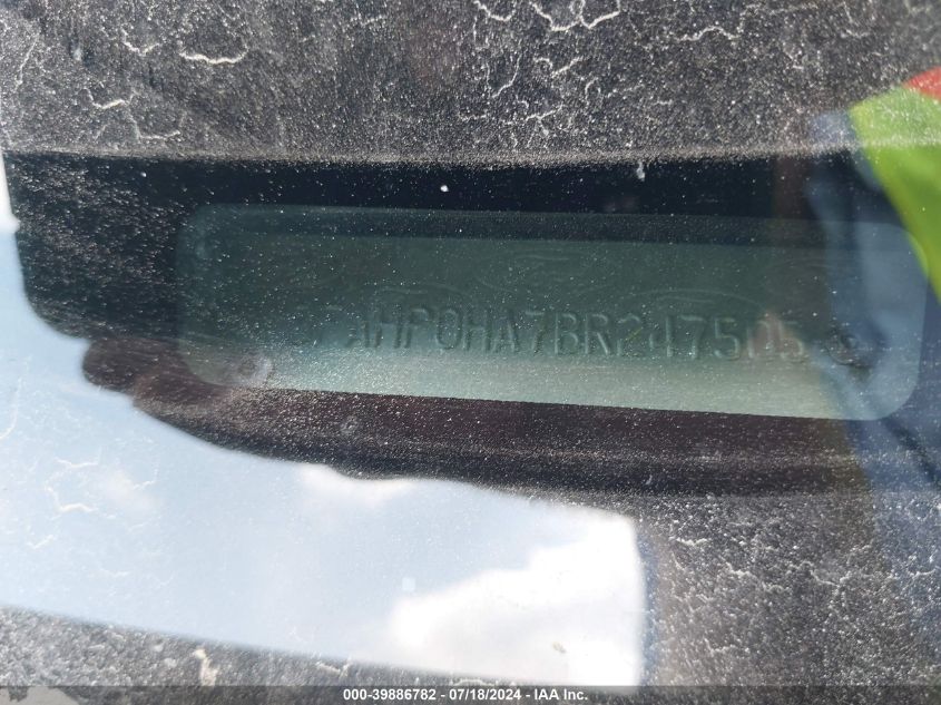 2011 Ford Fusion Se VIN: 3FAHP0HA7BR247505 Lot: 39886782