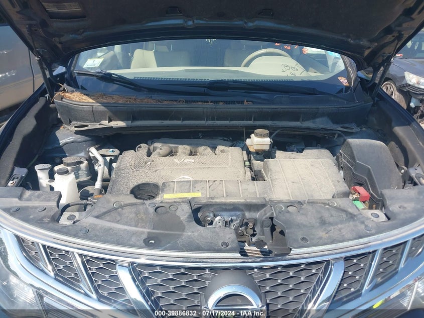 2012 Nissan Murano Sl VIN: JN8AZ1MW8CW240109 Lot: 39886832