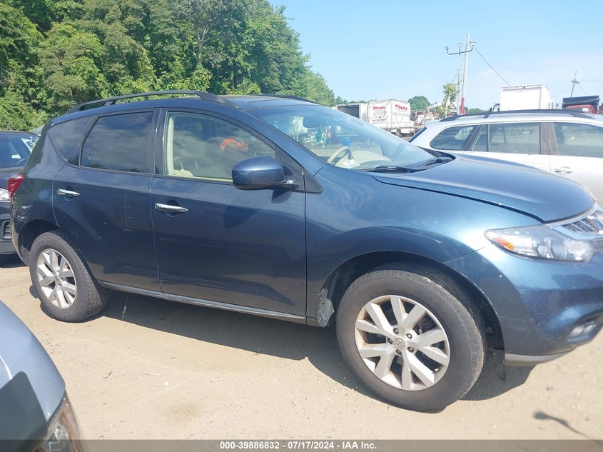 2012 Nissan Murano Sl VIN: JN8AZ1MW8CW240109 Lot: 39886832