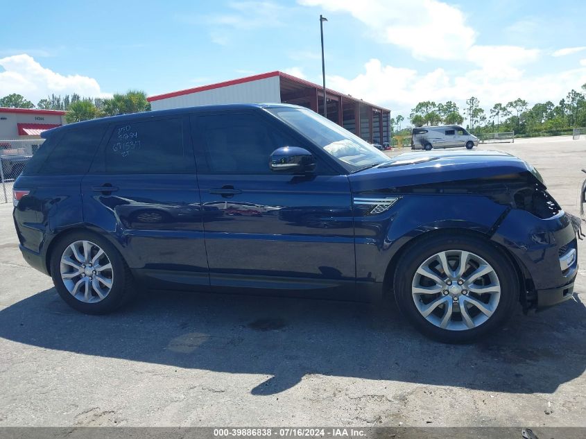 2017 Land Rover Range Rover Sport 3.0L V6 Supercharged Hse VIN: SALWR2FV2HA671537 Lot: 39886838