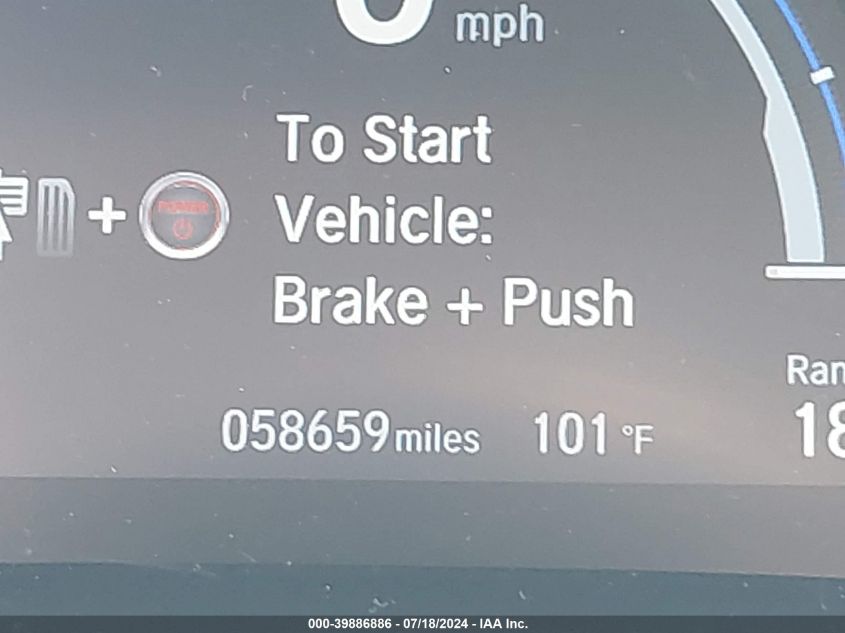 2018 Honda Clarity Plug-In Hybrid VIN: JHMZC5F10JC008836 Lot: 39886886