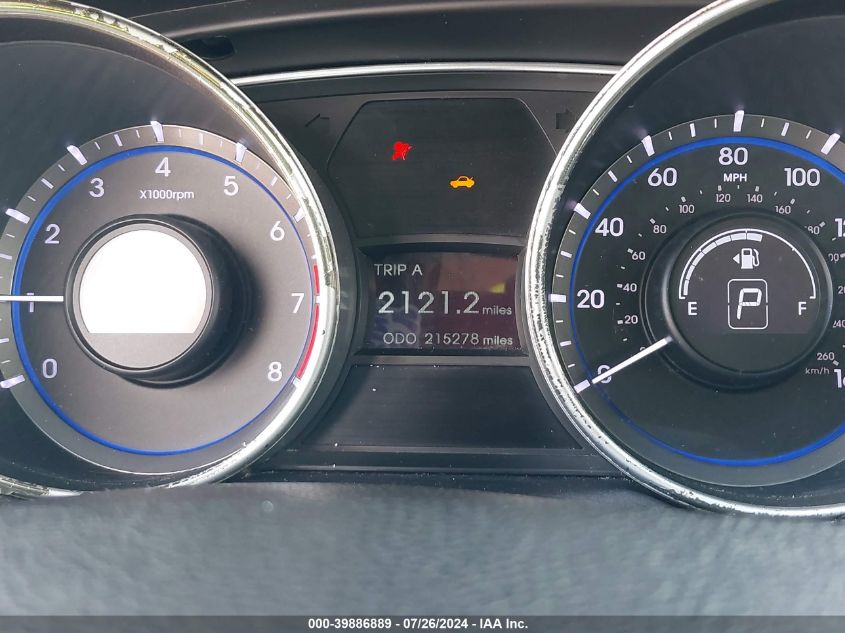 2011 Hyundai Sonata Limited VIN: 5NPEC4ACXBH117992 Lot: 39886889