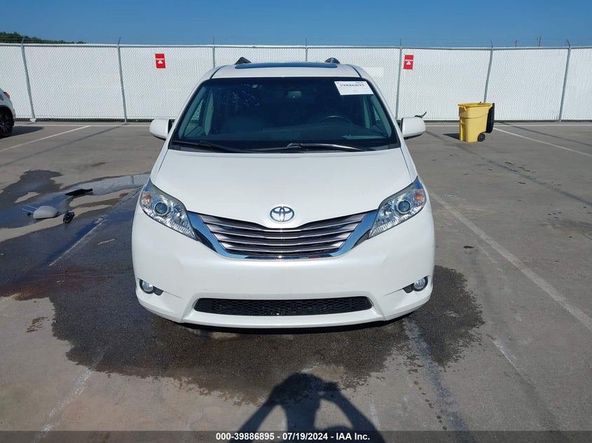 2016 Toyota Sienna Xle Premium 8 Passenger VIN: 5TDYK3DC0GS729142 Lot: 39886895