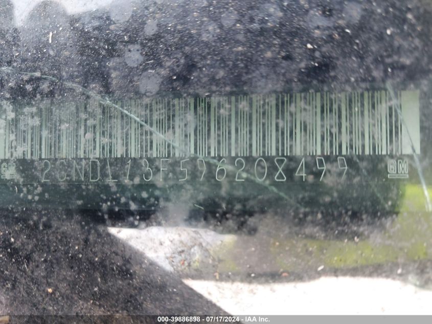 2009 Chevrolet Equinox Ls VIN: 2CNDL13F596208499 Lot: 39886898