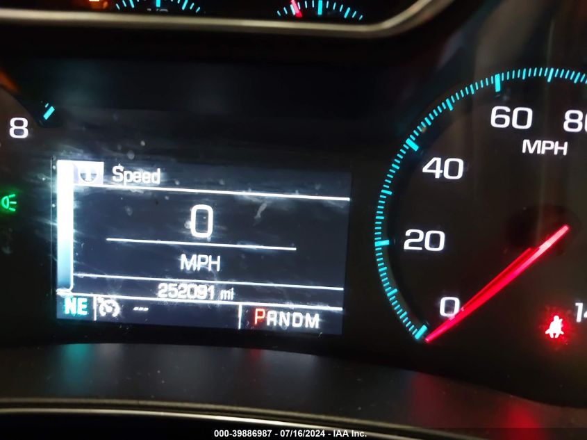 2014 Chevrolet Impala 2Lt VIN: 2G1125S3XE9237703 Lot: 39886987