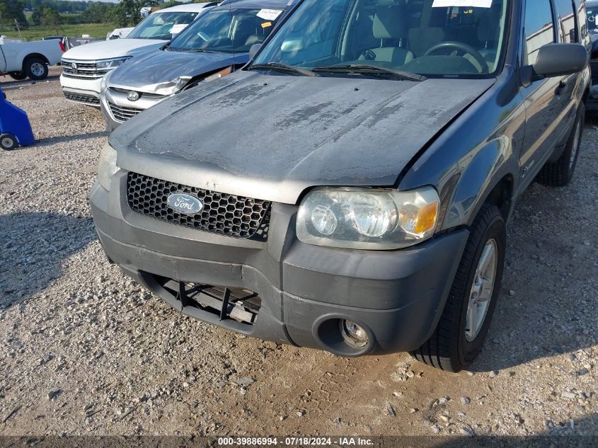 2006 Ford Escape Hybrid VIN: 1FMYU95H06KB89560 Lot: 39886994