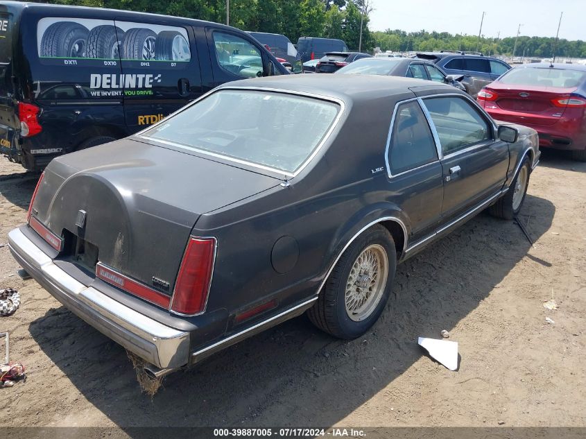 1990 Lincoln Mark Vii Lsc VIN: 1LNCM93E8LY619072 Lot: 39887005