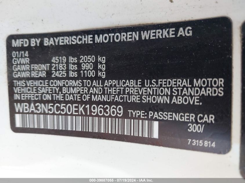 WBA3N5C50EK196369 2014 BMW 428I xDrive