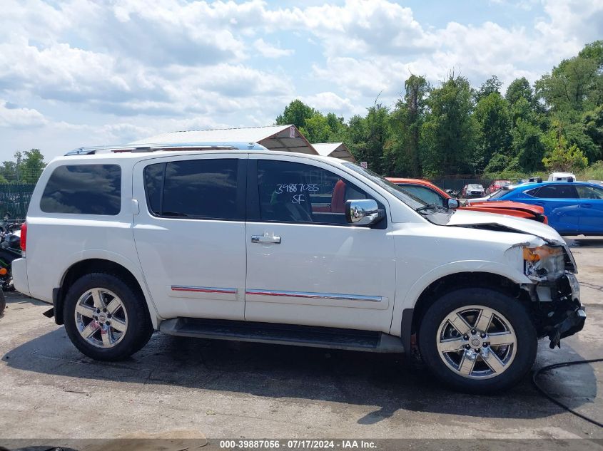 2012 Nissan Armada Sv/Sl/Platinum VIN: 5N1AA0NC6CN609861 Lot: 39887056