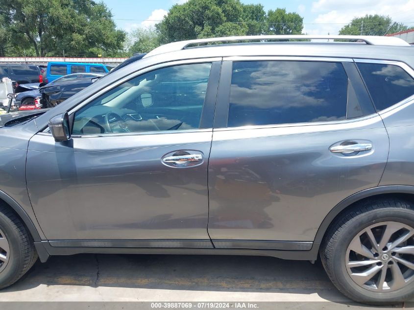 2016 Nissan Rogue S/Sl/Sv VIN: 5N1AT2MTXGC733222 Lot: 39887069