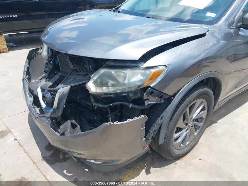 2016 Nissan Rogue S/Sl/Sv VIN: 5N1AT2MTXGC733222 Lot: 39887069