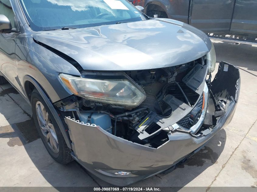 2016 Nissan Rogue S/Sl/Sv VIN: 5N1AT2MTXGC733222 Lot: 39887069