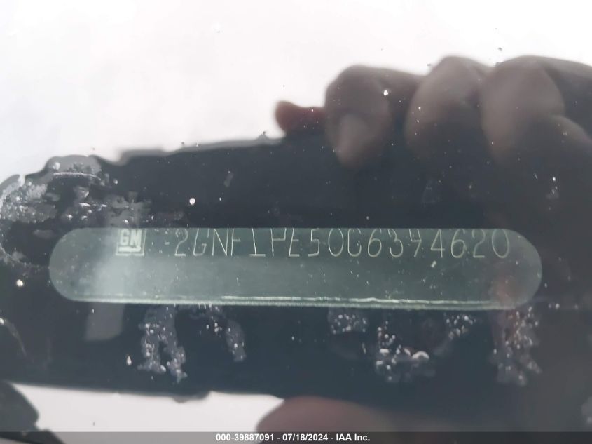 2012 Chevrolet Equinox 2Lt VIN: 2GNFLPE50C6394620 Lot: 39887091