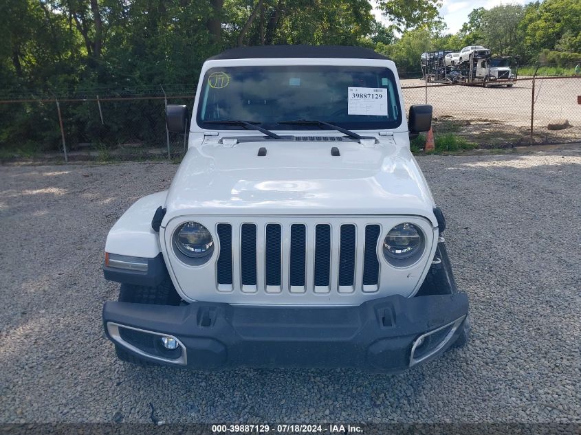 2018 Jeep Wrangler Unlimited Sahara 4X4 VIN: 1C4HJXEG7JW166948 Lot: 39887129