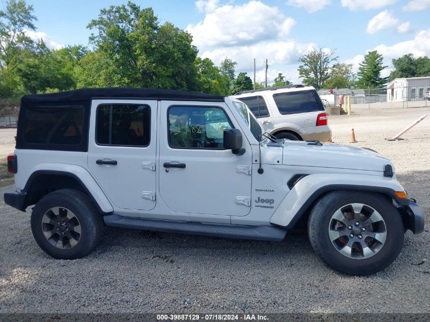 2018 Jeep Wrangler Unlimited Sahara 4X4 VIN: 1C4HJXEG7JW166948 Lot: 39887129