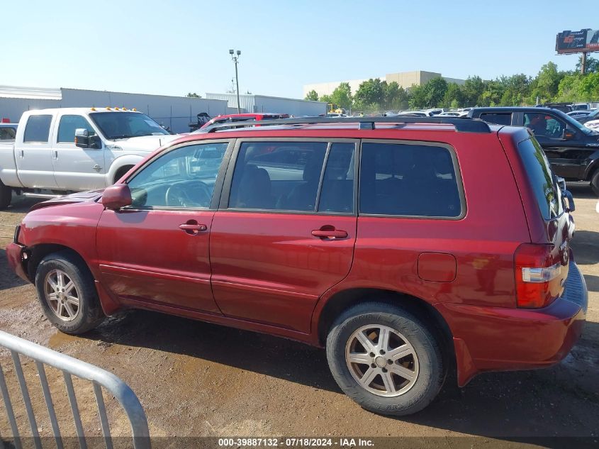 2006 Toyota Highlander V6 VIN: JTEGP21A060108250 Lot: 39887132