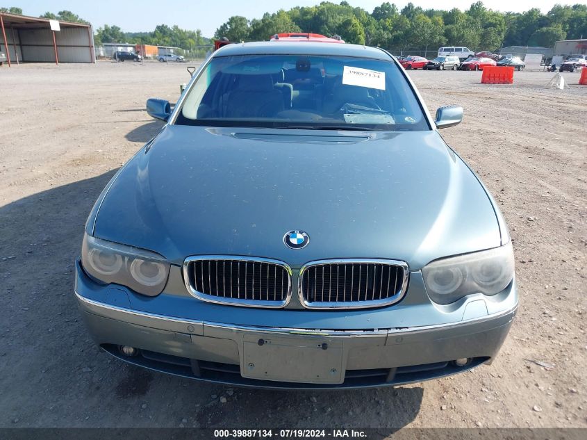 2004 BMW 745 Li VIN: WBAGN63484DS7697 Lot: 39887134