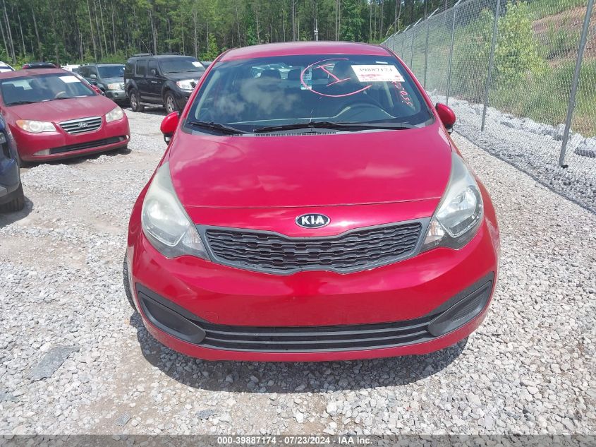 2014 Kia Rio Lx VIN: KNADM4A33E6350536 Lot: 39887174