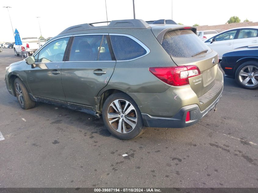 2018 Subaru Outback 3.6R Limited VIN: 4S4BSENC3J3202491 Lot: 39887194
