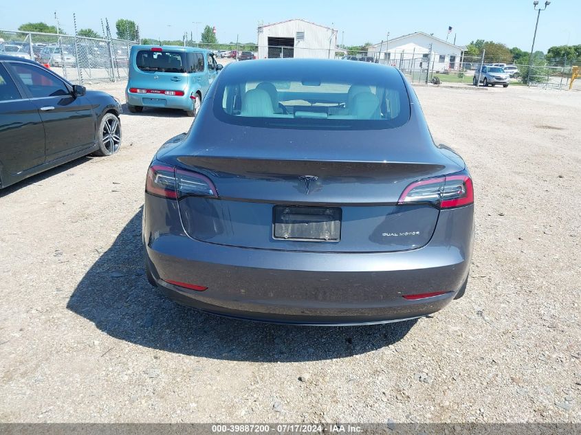 2019 Tesla Model 3 VIN: 5YJ3E1EBXKF391712 Lot: 39887200