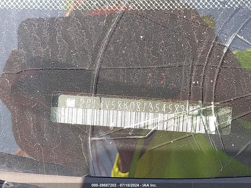 2008 Chevrolet Impala Lt VIN: 2G1WV58K081354589 Lot: 39887202