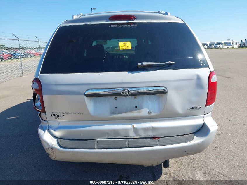 2002 Chrysler Town & Country Limited VIN: 2C8GP64L92R785031 Lot: 39887213