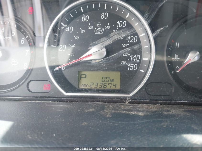 2007 Hyundai Sonata Gls VIN: 5NPET46CX7H234066 Lot: 39887231