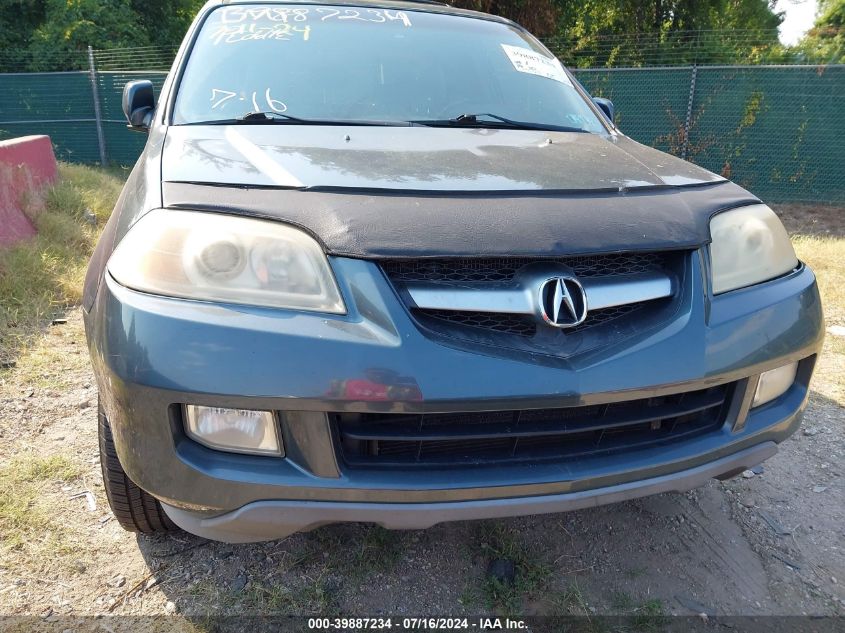 2006 Acura Mdx VIN: 2HNYD18976H539018 Lot: 39887234