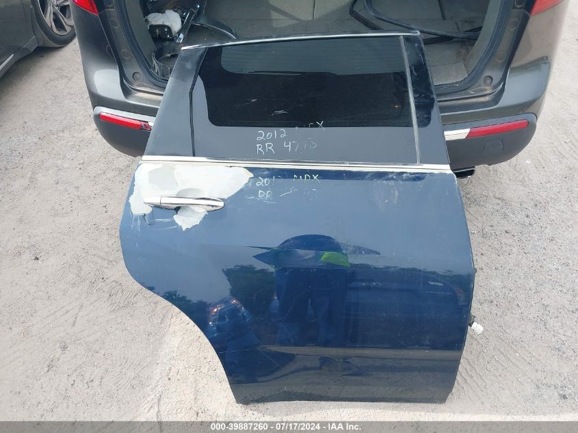 2012 Acura Mdx VIN: 2HNYD2H22CH527332 Lot: 39887260