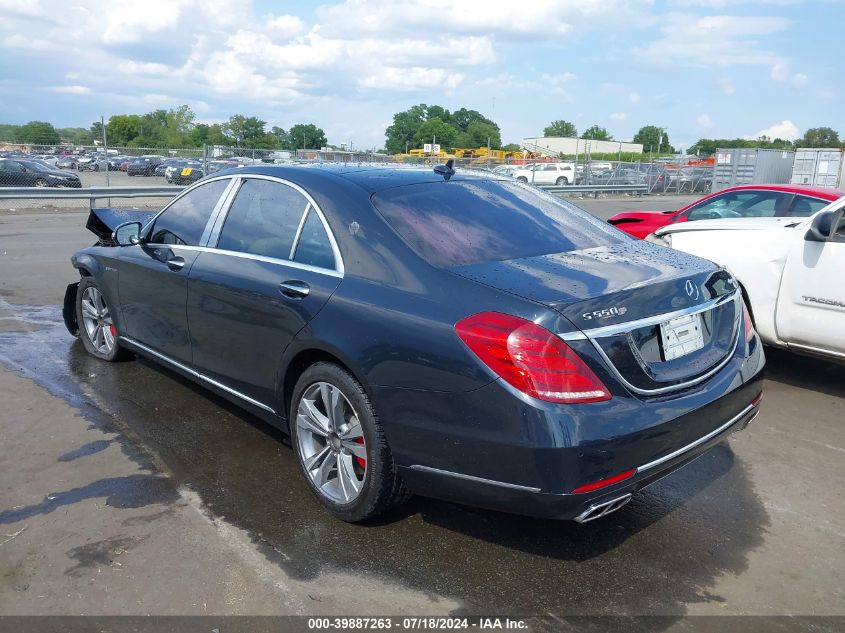 2015 Mercedes-Benz S 550 4Matic VIN: WDDUG8FB3FA133591 Lot: 39887263