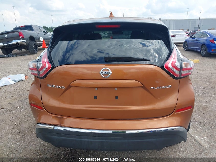 2016 Nissan Murano Platinum VIN: 5N1AZ2MG6GN156713 Lot: 39887266