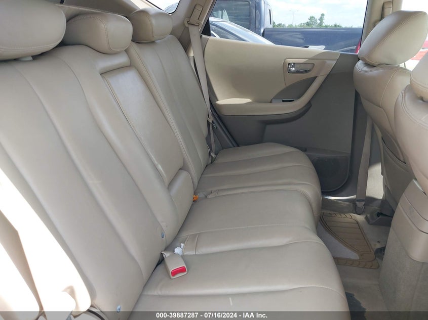 2007 Nissan Murano Sl VIN: JN8AZ08T87W509404 Lot: 39887287