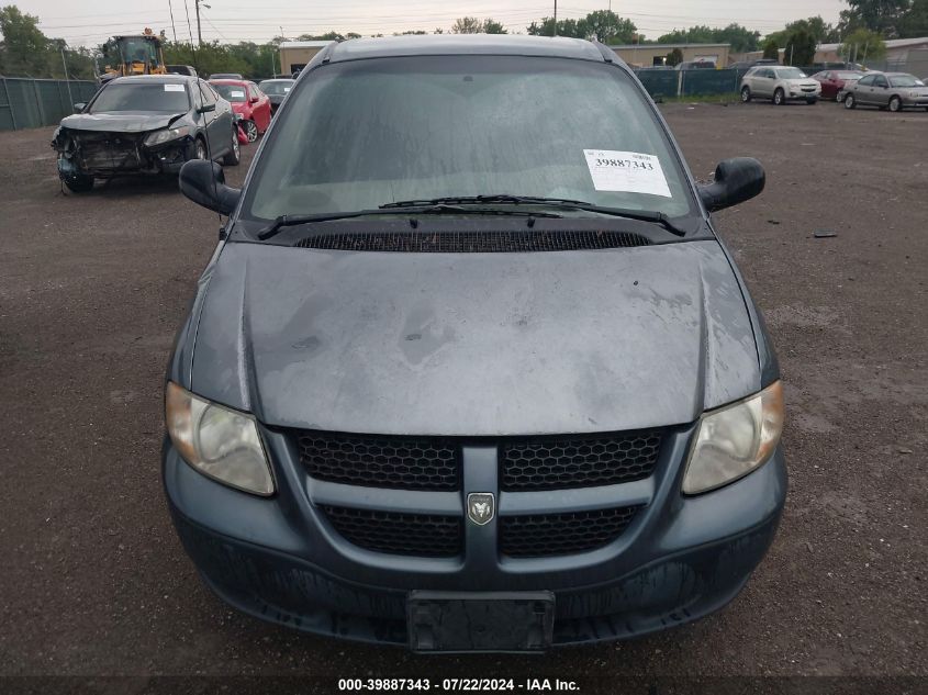 2002 Dodge Caravan Se VIN: 1B4GP25392B654914 Lot: 39887343