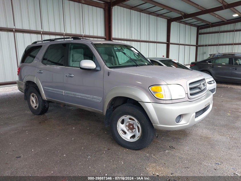 2002 Toyota Sequoia Sr5 V8 VIN: 5TDZT34A72S080075 Lot: 39887346