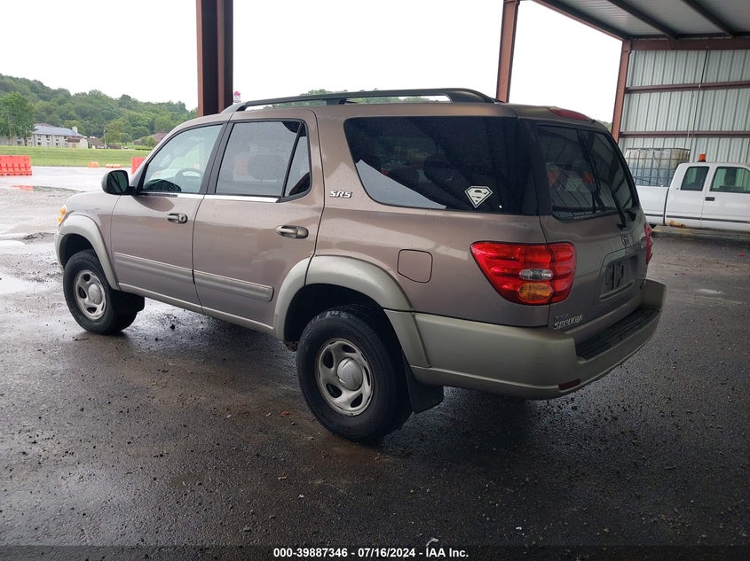 2002 Toyota Sequoia Sr5 V8 VIN: 5TDZT34A72S080075 Lot: 39887346