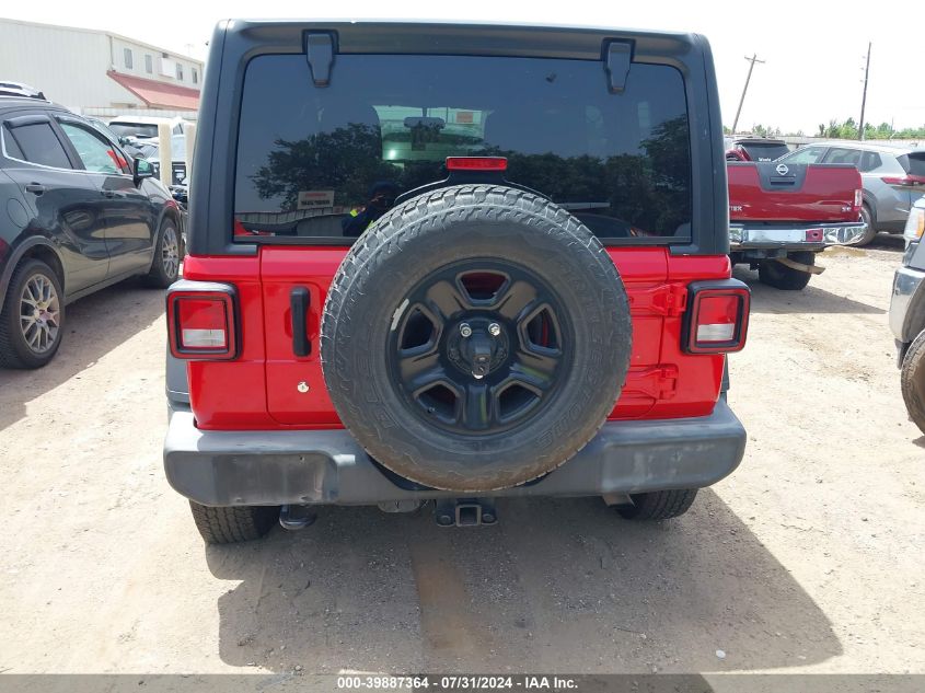 2018 Jeep Wrangler Unlimited Sport 4X4 VIN: 1C4HJXDN7JW298981 Lot: 39887364