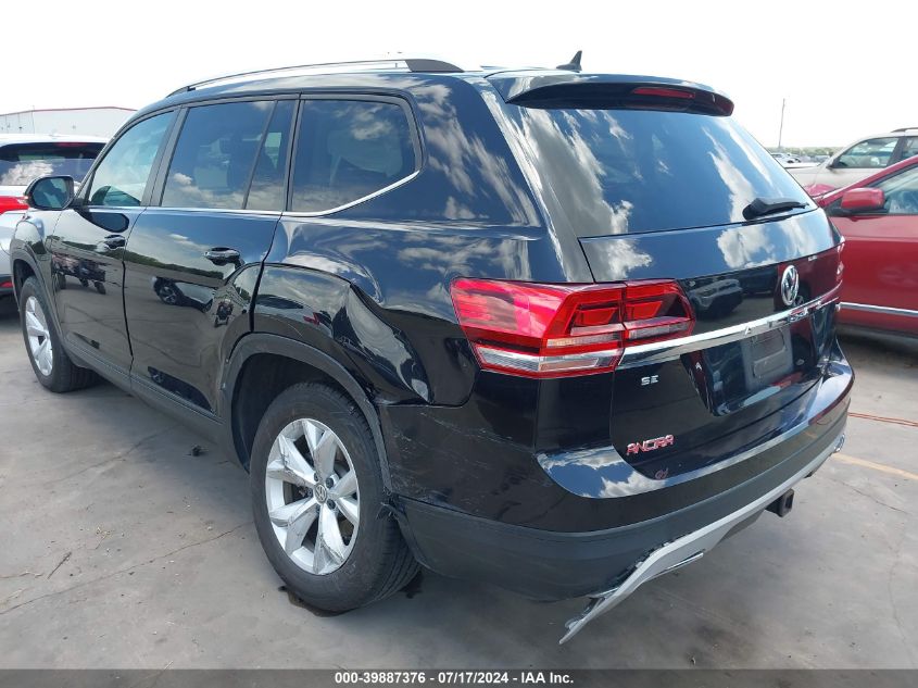 2019 Volkswagen Atlas 3.6L V6 Se VIN: 1V2DR2CA8KC515447 Lot: 39887376