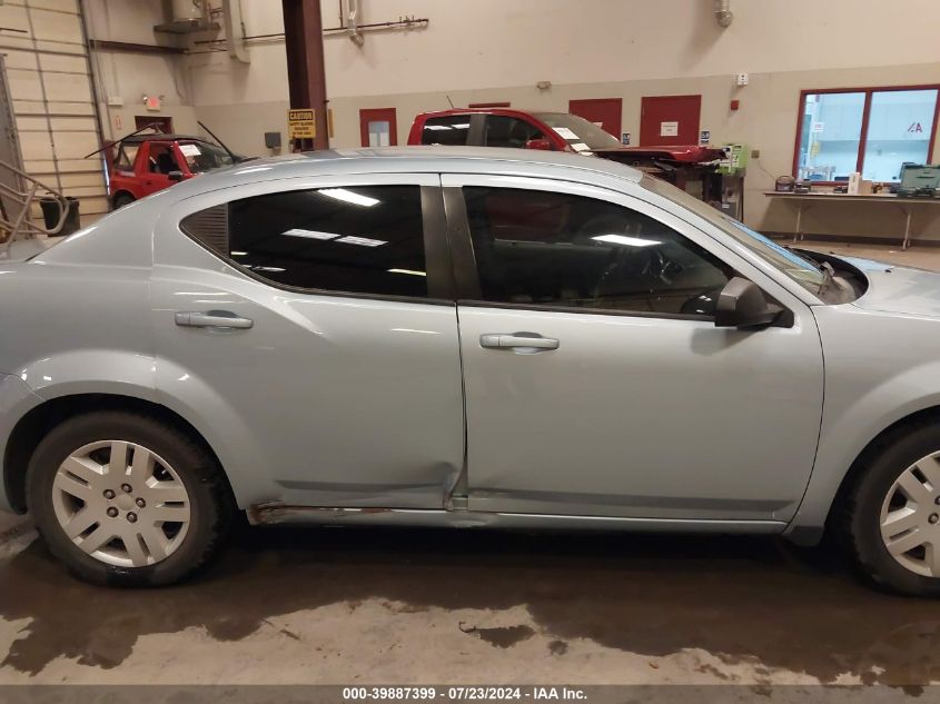 2013 Dodge Avenger Se V6 VIN: 1C3CDZAG4DN747888 Lot: 39887399