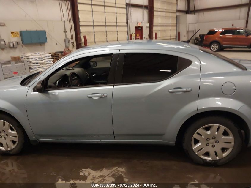 2013 Dodge Avenger Se V6 VIN: 1C3CDZAG4DN747888 Lot: 39887399