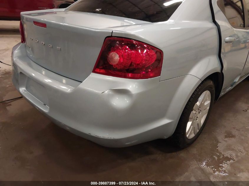 2013 Dodge Avenger Se V6 VIN: 1C3CDZAG4DN747888 Lot: 39887399